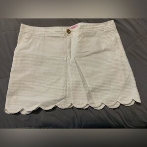 Lilly Pulitzer White waffle Skirt